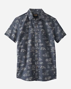 MEN'S SHORT-SLEEVE SHORELINE SHIRT IN NAVY image number 1