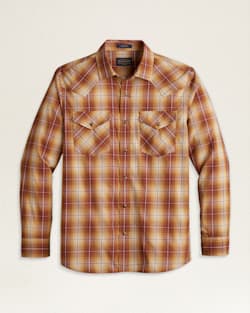 MEN'S LONG-SLEEVE FRONTIER SHIRT IN GOLD/COPPER OMBRE image number 1
