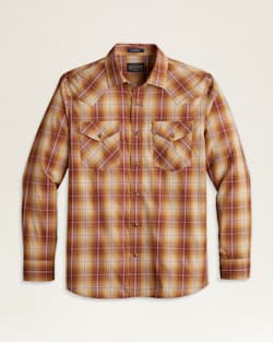MEN'S LONG-SLEEVE FRONTIER SHIRT IN GOLD/COPPER OMBRE image number 1
