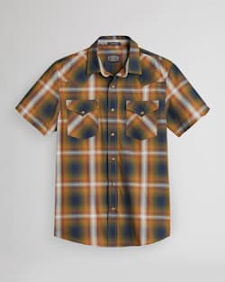 MEN'S SHORT-SLEEVE FRONTIER SHIRT IN BROWN/GOLD/FIR PLAID image number 1