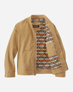 ALTERNATE VIEW OF MEN'S PINEHURST CANVAS BOMBER JACKET IN CHAMOIS image number 2