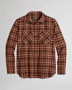 MEN'S ULTRALUXE MERINO SHIRT IN BRONZE/BROWN OMBRE image number 1