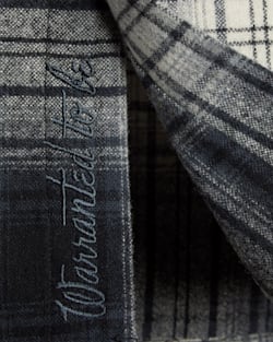 ALTERNATE VIEW OF MEN'S ULTRALUXE MERINO SHIRT IN BLACK/GREY OMBRE image number 2