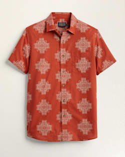 FLAT VIEW OF MEN'S SHORT-SLEEVE SHORELINE SHIRT IN OCHRE CHIEF JOSEPH image number 2