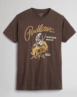 MEN'S RODEO GRAPHIC TEE IN ESPRESSO/GOLD image number 1