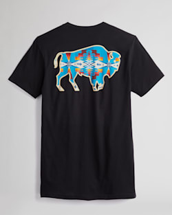 ALTERNATE VIEW OF MEN'S TUCSON BISON GRAPHIC TEE IN BLACK/MULTI image number 2