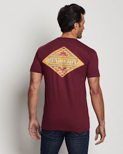 MEN'S MISSION TRAILS DIAMOND GRAPHIC TEE IN MAROON/MULTI image number 1