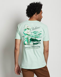 MEN'S YELLOWSTONE GRAPHIC TEE IN MINT/GREEN image number 1