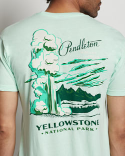 ALTERNATE VIEW OF MEN'S YELLOWSTONE GRAPHIC TEE IN MINT/GREEN image number 3