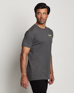 ALTERNATE VIEW OF MEN'S GREAT SMOKEY MOUNTAINS GRAPHIC TEE IN GREY/YELLOW image number 3