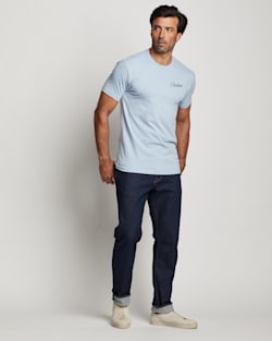 MEN'S GLACIER GRAPHIC TEE IN DENIM/WHITE image number 1