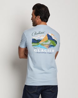 ALTERNATE VIEW OF MEN'S GLACIER GRAPHIC TEE IN DENIM/WHITE image number 2