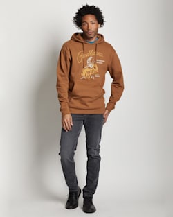 UNISEX HERITAGE RODEO HOODIE IN SADDLE/GOLD image number 1