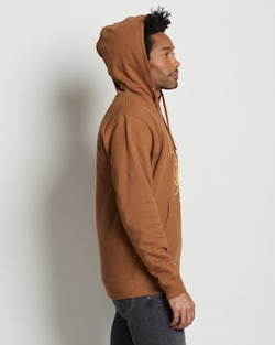 ALTERNATE VIEW OF UNISEX HERITAGE RODEO HOODIE IN SADDLE/GOLD image number 6