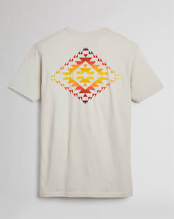 ALTERNATE VIEW OF MEN'S MISSION TRAILS GRAPHIC TEE IN SAND/ORANGE image number 2