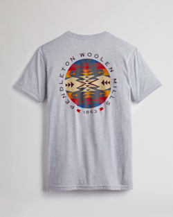 ALTERNATE VIEW OF MEN'S TUCSON CIRCLE GRAPHIC TEE IN HEATHER GREY/MULTI image number 2