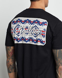ALTERNATE VIEW OF MEN'S TECOPA HILLS LOGO GRAPHIC TEE IN BLACK/MULTI image number 3