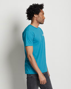 ALTERNATE VIEW OF MEN'S HARDING GRAPHIC TEE IN TEAL/TAN image number 5