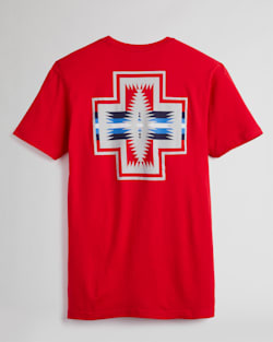 ALTERNATE VIEW OF MEN'S HARDING GRAPHIC TEE IN RED/GREY image number 2