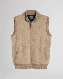 MEN'S SHETLAND SWEATER VEST IN COYOTE/TAN image number 1