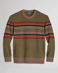 MEN'S PARK STRIPE MERINO SWEATER IN GREEN YAKIMA STRIPE image number 1