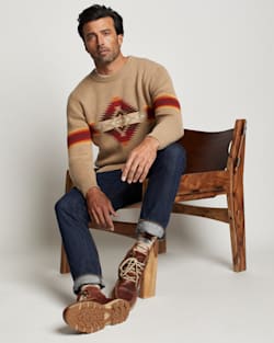 MEN'S MISSION TRAILS COTTON SWEATER IN TAN image number 1