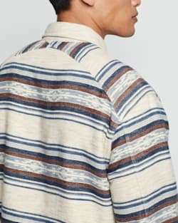 ALTERNATE VIEW OF MEN'S DOUBLESOFT DRIFTWOOD SHIRT IN TAN SALTILLO STRIPE image number 3
