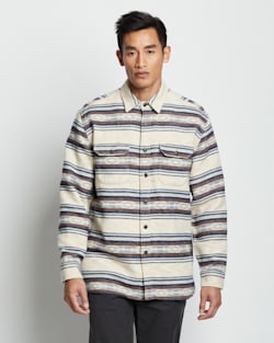 ALTERNATE VIEW OF MEN'S DOUBLESOFT DRIFTWOOD SHIRT IN TAN SALTILLO STRIPE image number 4