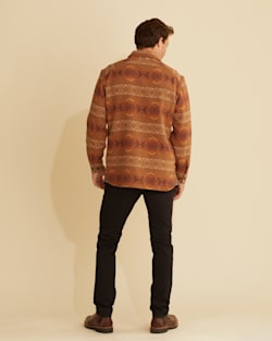 ALTERNATE VIEW OF MEN'S DOUBLESOFT DRIFTWOOD SHIRT IN COCOA/RUST CARICO LAKE image number 3