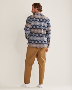 ALTERNATE VIEW OF MEN'S DOUBLESOFT SHERPA-LINED SHIRT JACKET IN BLUE TYE RIVER image number 2