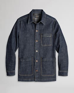 ALTERNATE VIEW OF MEN'S DENIM CHORE JACKET IN DENIM BLUE image number 8