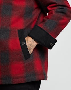 ALTERNATE VIEW OF MEN'S FRONT RANGE JACKET IN RED OMBRE image number 5