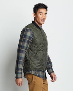 ALTERNATE VIEW OF MEN'S WILD HORSE REVERSIBLE DOWN VEST IN BLACK PUEBLO DWELLING image number 6