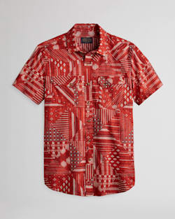 MEN'S SHORT-SLEEVE LARAMIE SNAP-FRONT SHIRT IN RED BANDANA image number 1