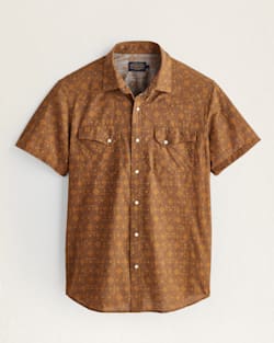 MEN'S SHORT-SLEEVE LARAMIE SNAP-FRONT SHIRT IN MESILLA BROWN image number 1