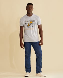 MEN'S WESTBOUND GRAPHIC TEE IN HEATHER GREY/BLACK image number 1