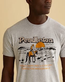 ALTERNATE VIEW OF MEN'S WESTBOUND GRAPHIC TEE IN HEATHER GREY/BLACK image number 2