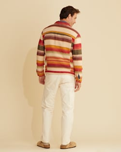 ALTERNATE VIEW OF MEN'S DOUBLESOFT TRUCKER JACKET IN SONORA STRIPE image number 2
