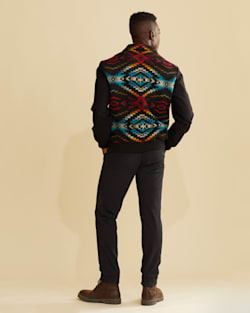 ALTERNATE VIEW OF MEN'S REDMOND WOOL COAT IN BLACK CARICO LAKE image number 5