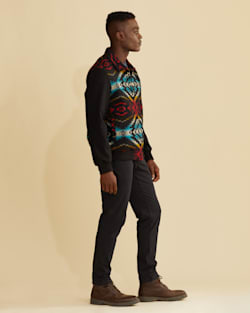 ALTERNATE VIEW OF MEN'S REDMOND WOOL COAT IN BLACK CARICO LAKE image number 6