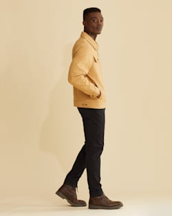 ALTERNATE VIEW OF MEN'S HOWIE CANVAS TRUCKER JACKET IN TAN image number 4