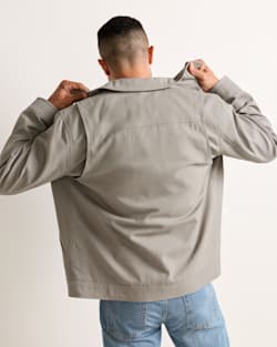 ALTERNATE VIEW OF MEN'S ARLO CANVAS JACKET IN ROCK DOVE image number 2