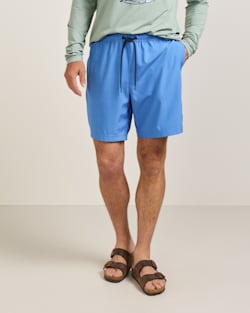 ALTERNATE VIEW OF SALMON FALLS HYDROMORPH SWIM TRUNKS IN DELFT/SALMON FALLS image number 2