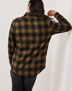 ALTERNATE VIEW OF MEN'S BUFFALO CHECK SCOUT SHIRT IN OLIVE/BLACK CHECK image number 2
