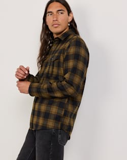 ALTERNATE VIEW OF MEN'S BUFFALO CHECK SCOUT SHIRT IN OLIVE/BLACK CHECK image number 3