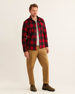 MEN'S SCOUT SHIRT IN RED/OXFORD BUFFALO CHECK image number 1