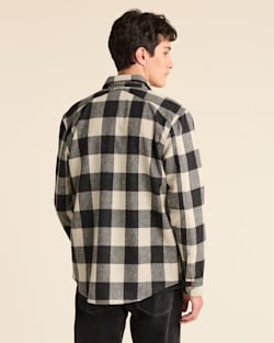 ALTERNATE VIEW OF MEN'S BUFFALO CHECK SCOUT SHIRT IN OXFORD/IVORY image number 3