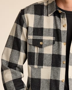 ALTERNATE VIEW OF MEN'S BUFFALO CHECK SCOUT SHIRT IN OXFORD/IVORY image number 4