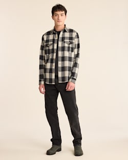 ALTERNATE VIEW OF MEN'S BUFFALO CHECK SCOUT SHIRT IN OXFORD/IVORY image number 5