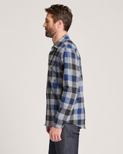 ALTERNATE VIEW OF BUFFALO CHECK SCOUT SHIRT IN BLUE MULTI CHECK image number 3